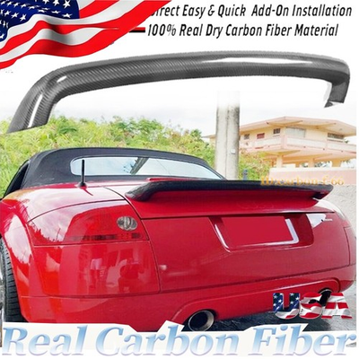 #ad #ad Carbon Fiber Rear Trunk Spoiler Wing For Audi TT Mk1 Type 8N TT Quattro 1998 06 $105.19