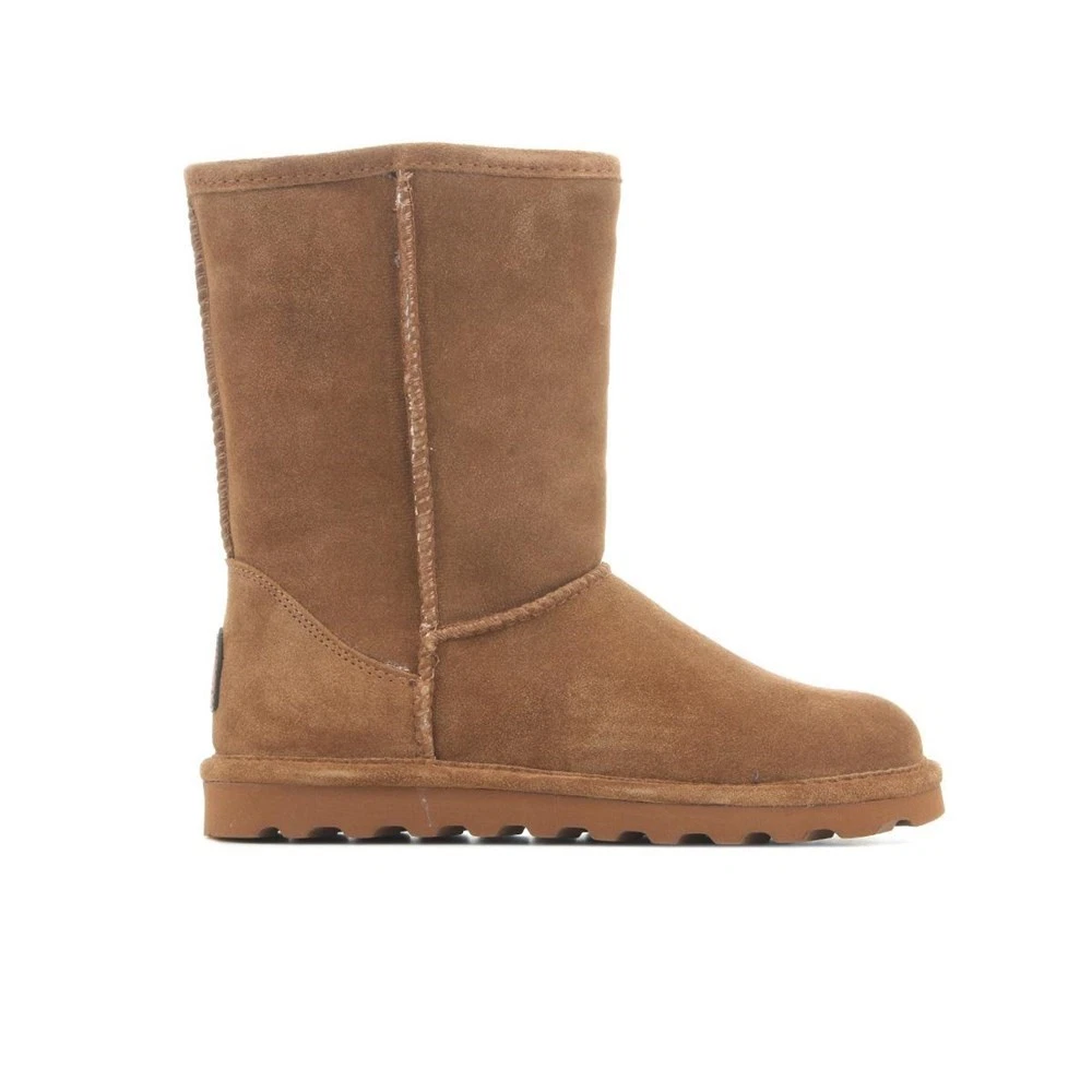 Bottines Bearpaw Femme - Suède Marron, Talon Bas, Taille 6 (Caryer)