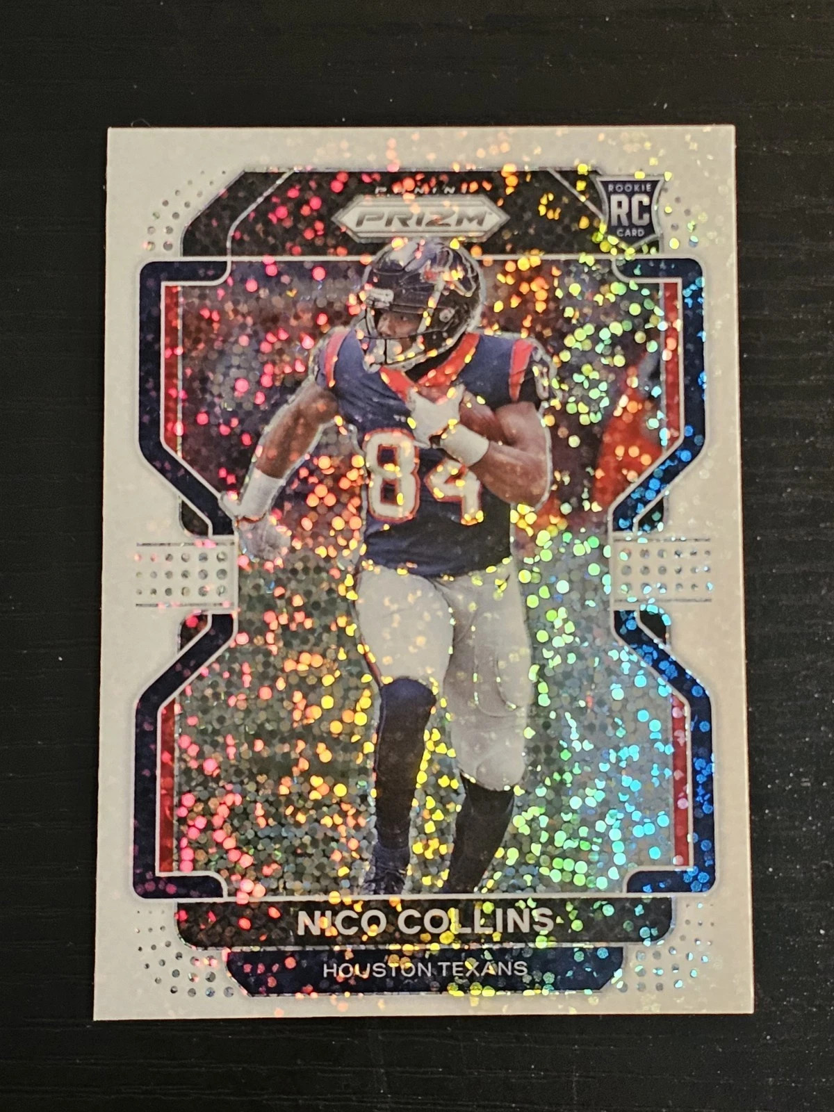 Nico Collins 2021 Panini Prizm #360 White Sparkle RC Rookie SSP /20