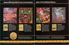 Creative Software 1983 Commodore VIC-20 64 2 Pg Print Ad Vintage Games