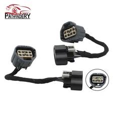 Set For 2007-2012 GMC Acadia HID to Halogen Headlight Conversion Wiring Adapter