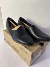 Clarks Original Women  s Juliet Palm Black Leather size 7 1/2 wide width NIB