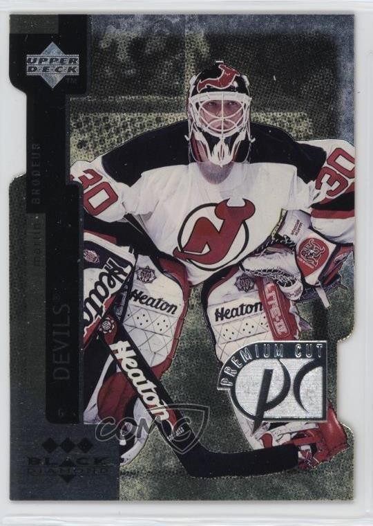 1997-98 Upper Deck Black Diamond Premium Cut Triple Martin Brodeur #PC24 HOF k4s
