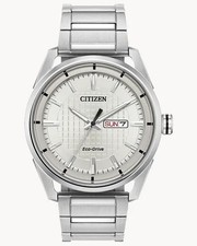 Citizen CTO Eco-Drive Silver Dial Stainless Steel Men's Watch AW0080-57A