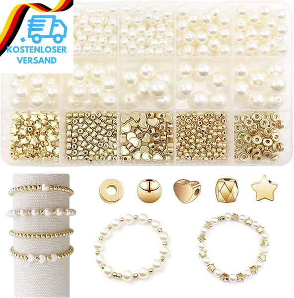 Smyjdmm Perlen Zum AuffäDeln Kit, 720 StüCk ArmbäNder Selber Machen, Schmuck Sel-image
