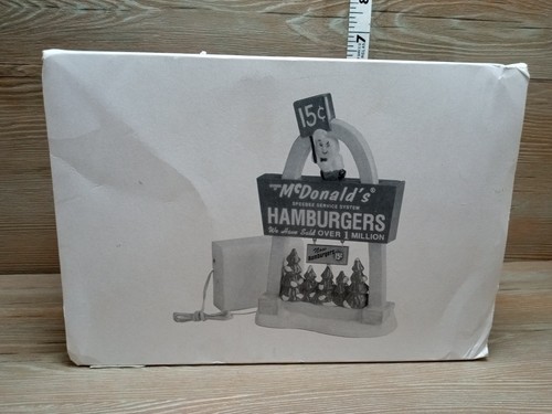 Abt. 56 McDonald’s Snow Village 1997 Light Up The Night Schild #54925 - Bild 18 von 18