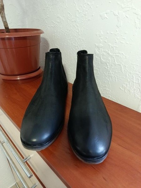 Men Bugatti Boots Black Nubuck 46
