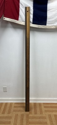 Vintage 6 FOOT WOOD RULE industrial wooden ruler measuring stick WARNER TOOLS 6'