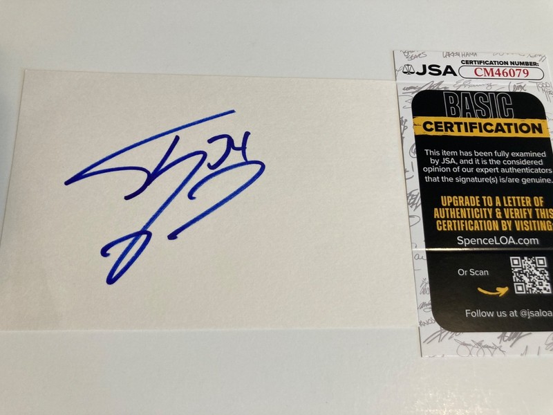 SHAQUILLE O'NEAL   signed 4x6 card "ORLANDO MAGIC", "LAKERS", "HEA   JSA#CM46079