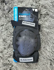 VTG 90's Rollerblade Standard Knee Pads Adult Large Black Logo Inline Skate New