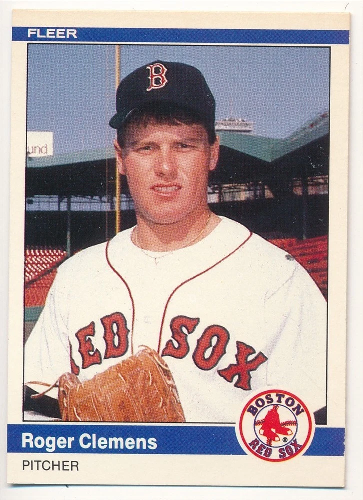 Roger Clemens Baseball Boston Red Sox Sports Rookie Trading Cards