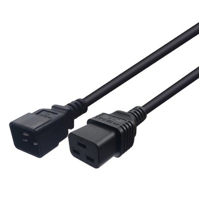 IEC320-C19 to C20 Adapter Cable Female Port to Male Connectors Converters Cord