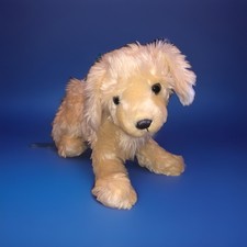 FAO SCHWARZ 18  Cream Golden Retriever Puppy Dog Toy Plush Stuffed Animal EUC