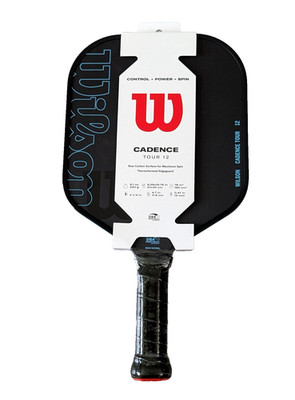 Wilson Cadence Tour 12 Pickleball Paddle Black Light Blue