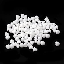 100PCS White Soft Plastic Screw Hole Cover Plugs, 3Mm Waterproof Cap Plug for Ho