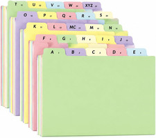 1 Set A-Z Alphabetical File Folder Guide Dividers, Alphabetic and Number Top