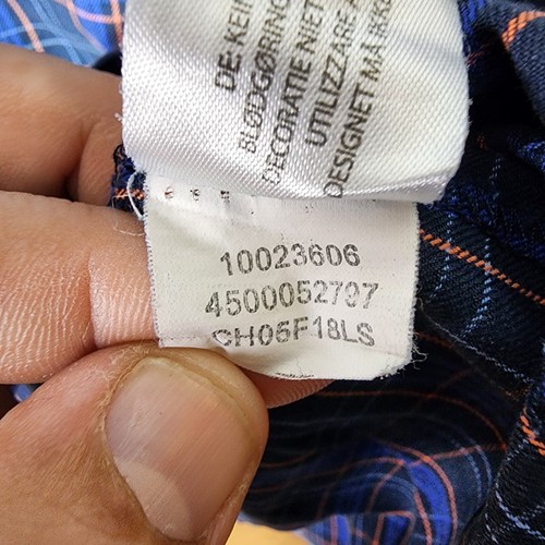 Ariat Pro Series blau kariertes langärmliges Button-Down-Hemd Herren Medium - Bild 8 von 9