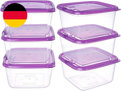 EASYLOCK Stapelbare Frischhaltedosen Mit Deckel, 1.2L*6, Meal Prep Boxen, Quatra