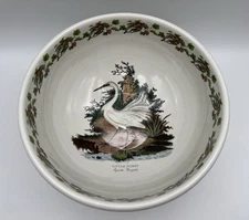 Portmeirion Birds of Britain Little Egret 11" Large Serving Bowl Vintage England