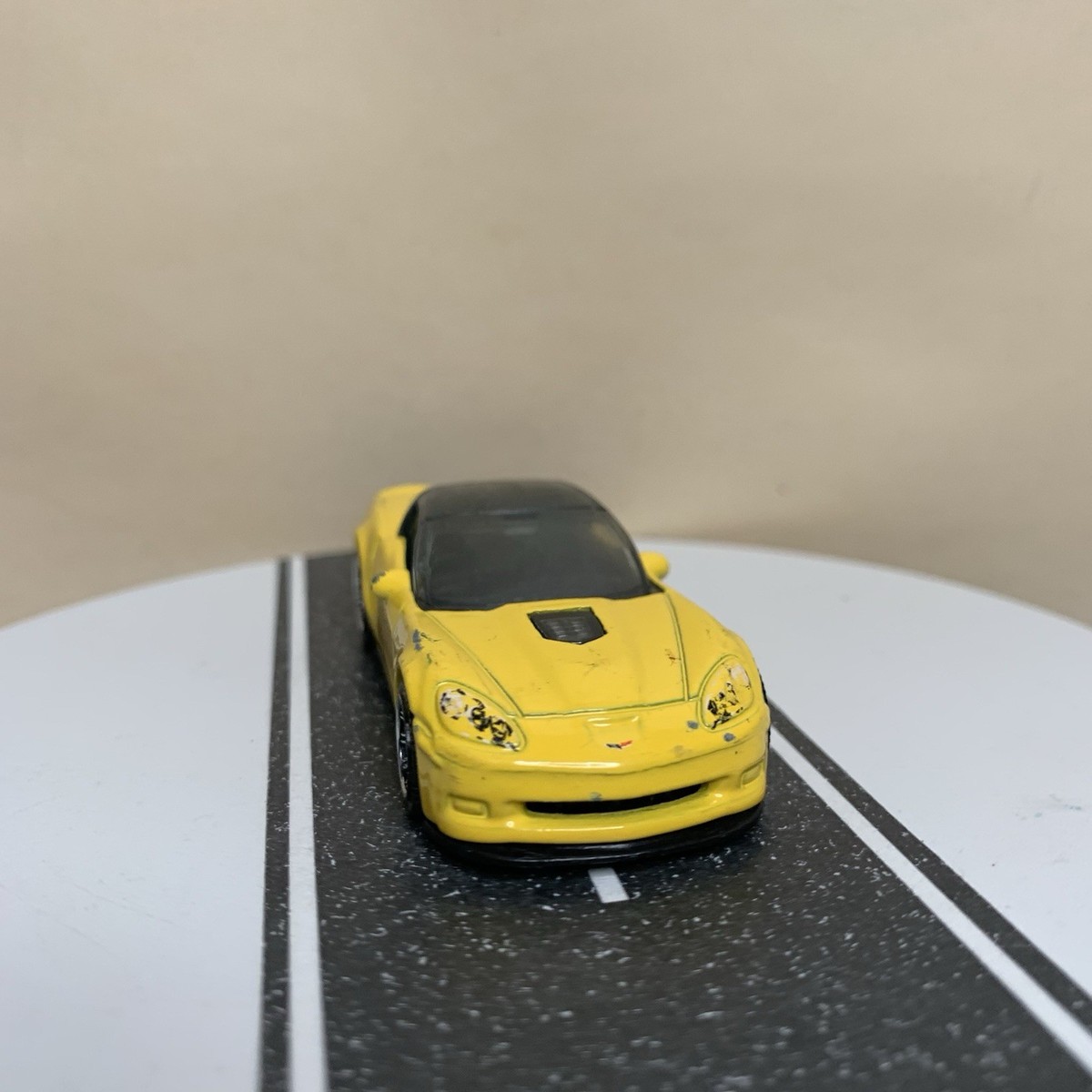 2008 Matchbox Chevy Corvette ZR1 C5 Yellow w/Silver Split 10 Spoke