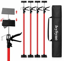 Cabinet Jacks for Drywall Installation, 4 Pack Adjustable Cabinet Jack Pole...