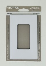 Lutron Claro White Wallplate Gloss Finish 1-Pack CW-1-WH Made in USA