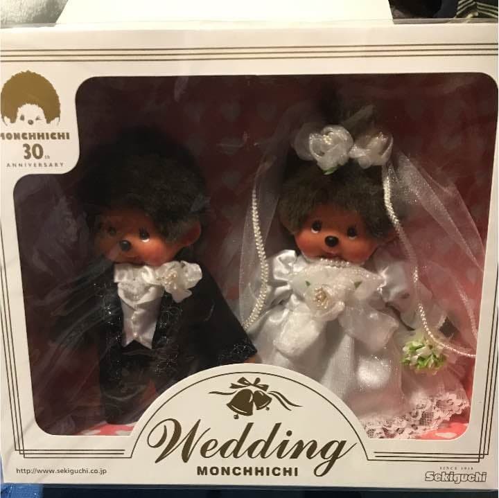 Deadstock Monchhichi 30th Anniversary Wedding Set | eBay