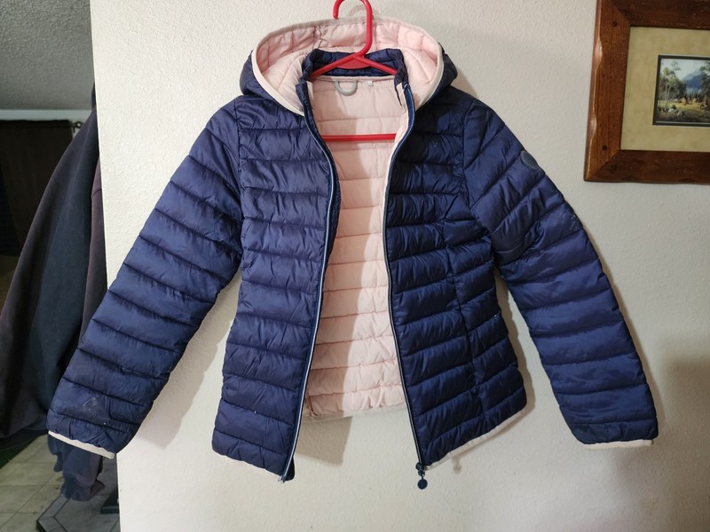 Okaidi Kids Blue And Pink Puffer Jacket