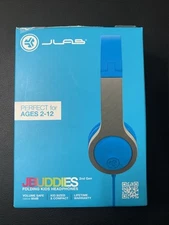 JBuddies Gen 2 Folding Kids Wired Headphones - Black/Blue