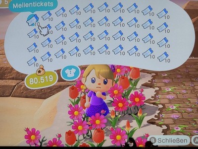 Animal Crossing: New Horizons - Meilentickets 400 Stück Ingame Service