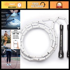 Adjustable 10ft Beaded Jump Rope with 5" Handles - Fitness, Cardio, Exercise