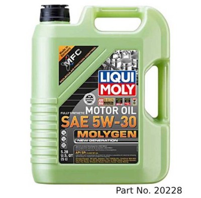 Liqui Moly Motor Oil Synthetic Molygen New Gener­a­tion SAE 5W-30 5Lt/5.28Qt