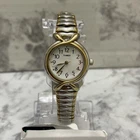 Vintage Timex Women Watch 25mm Gold/ Silver Tone Stretch Brand New Battery6.25"+