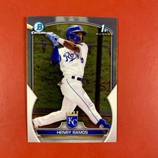 2023 Bowman Chrome Prospects 1st Bowman Henry Ramos card #BCP-96 Rookie Royals