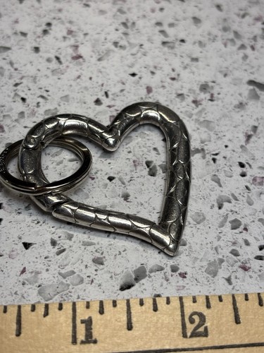 Brighton Pebble Heart Key Fob Key Chain - Picture 2 of 5
