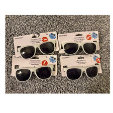 4 pairs sunglasses Kid's Square Sunglasses White Frames Change to Blue UV400