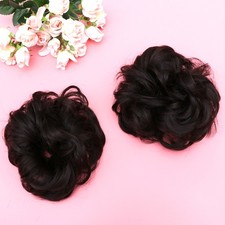 2 Pcs Hair Chignon Wig Hair Plate Tool Wig Hair Synthetic Hair Bun