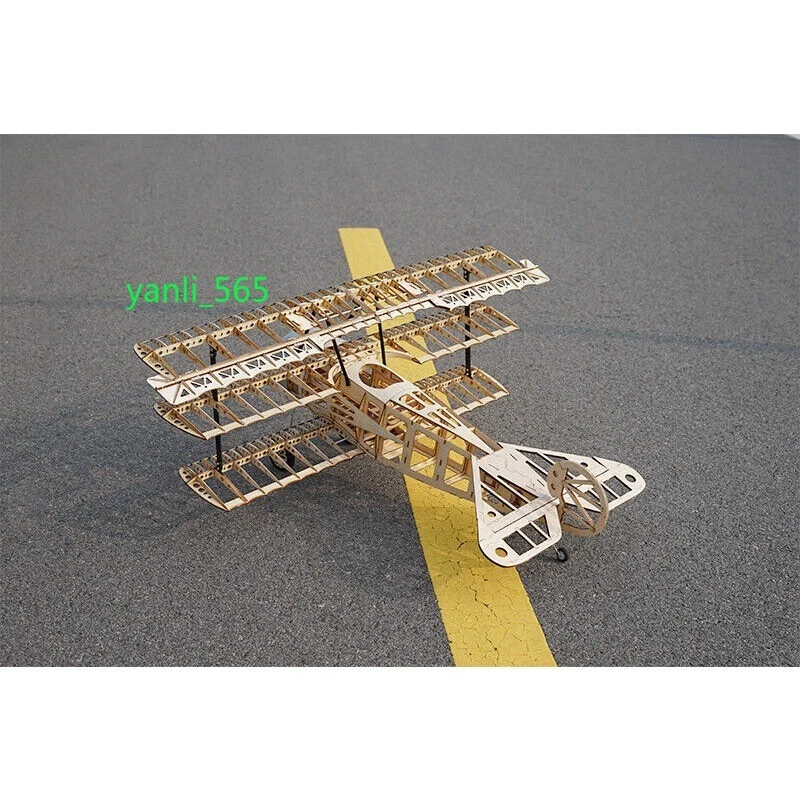 DIY Fokker Dr.I Red Baron Wood Plane Airplane Kit Model Toy Kits Wingspan 102cm- - Image 3 of 4