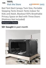 Bed Tent Bed Canopy Twin Size Portable Sleeping Tents Dream Tents Indoor for Ki