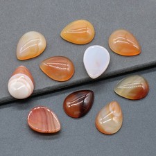 50pcs 15x20mm Natural Red Agate Stone Teardrop CAB CABOCHON DIY Jewelry Making