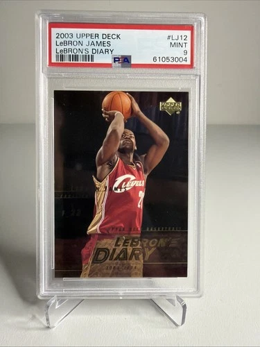 2003 Upper Deck Lebron James PSA 9 RC Rookie #LJ12 Card