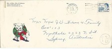 1969 Underpaid Taxed Envelope Vancouver to Sydney Australia Nice Example