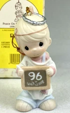 Precious Moments Peace On Earth Angel Ornament Vintage Christmas 1996 Enesco