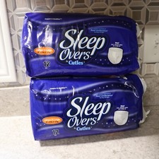 Lot of 2 Cuties Sleepovers Youth Pull Up Underwear Large X-Large 12/Pack