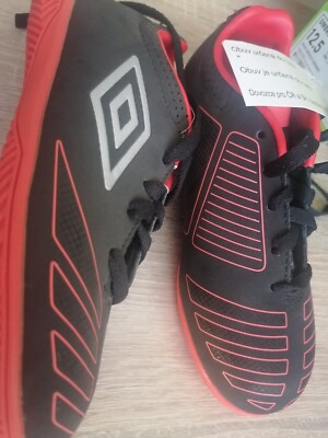 Fussballschuhe Gr. 30 Schwarz Orange  Kinder UMBRO NEU Sport Schuhe Jungs Ball