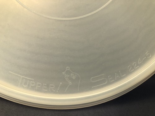 Vintage Tupperware Party Tray ~ 6 divided sections,seal,handle ~ 12.5”diameter - Picture 8 of 8