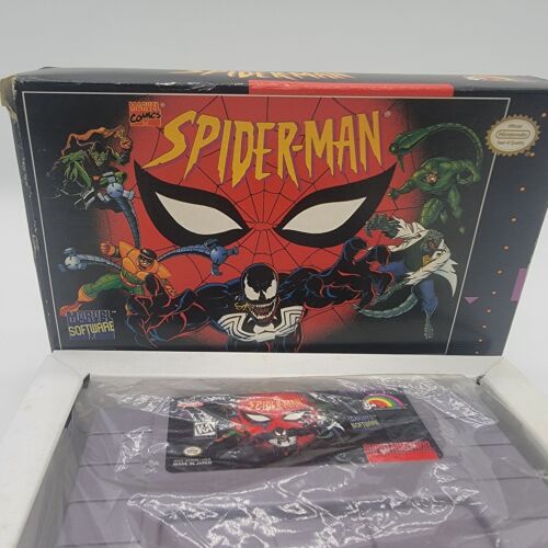 Spider-Man (SNES) Super Nintendo. CIB, manual, insert, box. - Picture 4 of 8