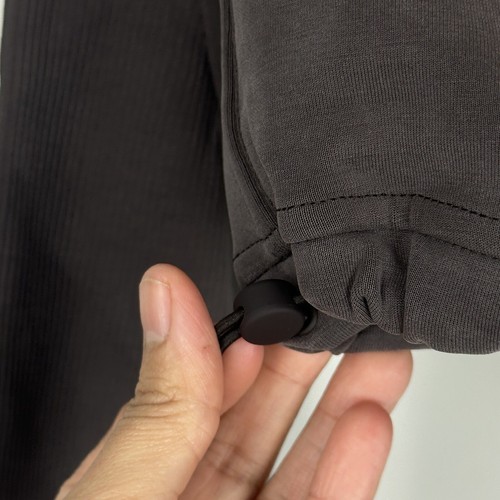 Nuevo con etiquetas Lululemon Cepillado Softstreme Acanalado Media Cremallera Espresso Marrón Talla 2 - Imagen 6 de 12