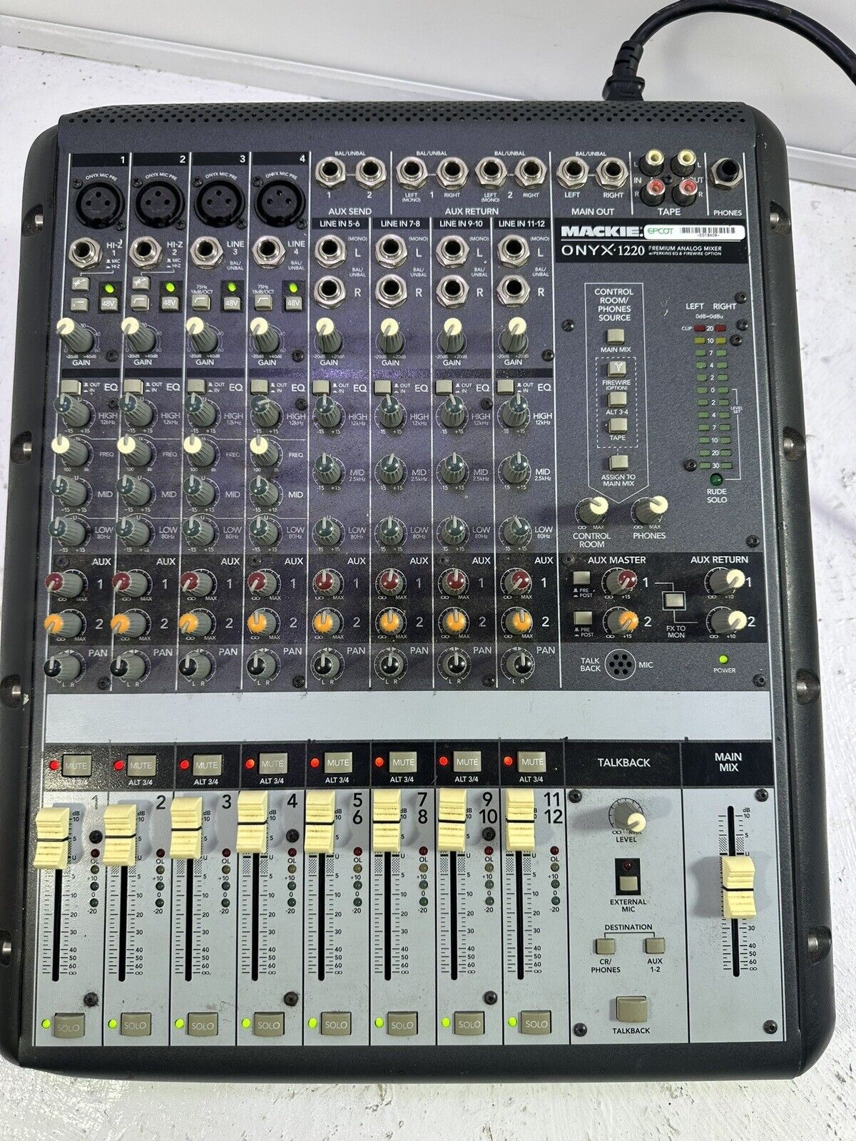 Mackie ONYX 1220 Premium Analog Mixer w/ Perkins EQ & Firewire