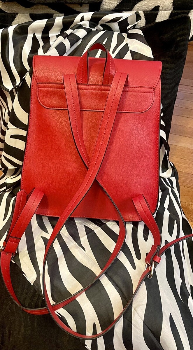 Backpack ZARA Collection Red Faux Leather Shoulder Bag Snap  display picture 2
